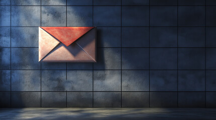 Fototapete - Email message window. Mail app interface, mailings emails and send online feedback blank frame vector illustration