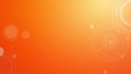Fototapete - Abstract orange background with circles