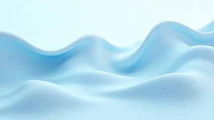 Fototapete - Light Blue Abstract Flowing Waves