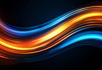 Poster - Dynamic wave of vibrant colors creates a stunning visual effect, ideal for backgrounds or artistic compositions, evoking energy and creativity in a modern design setting.