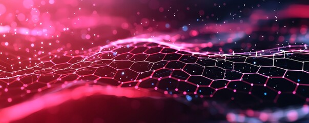Aufkleber - A dynamic abstract digital background showcasing vibrant colors and intricate patterns. Perfect for use in technology, science, or digital art projects.