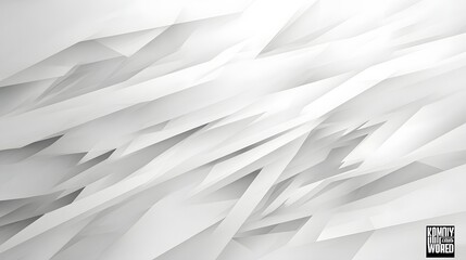 Poster - Abstract White Background with Sharp Geometric Shapes and Lines