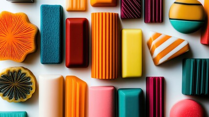 colorful, geometric shapes and patterns collection.