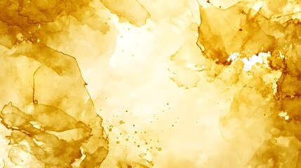 Poster - Abstract Yellow Watercolor Background with Artistic Texture and Depth