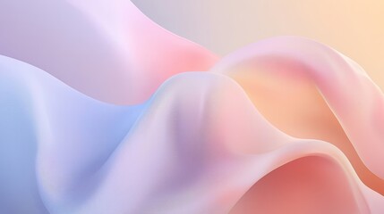 Poster - Soft Flowing Textures in Pastel Colors for Abstract Backgrounds