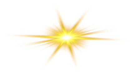 Wall Mural - golden light burst with radiant glow and soft edges on a white background. perfect for festive, magi