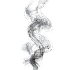 Wall Mural - Delicate Smoke Curls Abstract Art high resolution hd design