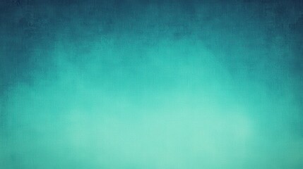 Poster - Turquoise blue ombre gradient background featuring textured vintage aesthetic, ideal for digital design, presentation, web graphics