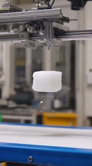 Poster - Hovering Ice Block in Advanced Laboratory Setup with High-Tech Equipment