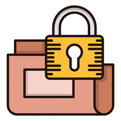 Poster - Secure Your Valuable Data With A Sturdy Digital Lock, Ensuring Privacy And Peace Of Mind With A Simple, Yet Effective Design
