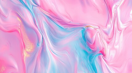 Poster - Soft Pink and Blue Abstract Swirl Background with Smooth Texture