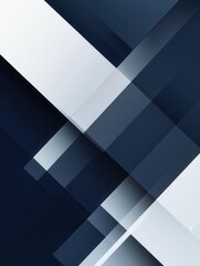 Poster - Exploring structured geometric design with angular shapes in navy blue and gray for modern governance themes