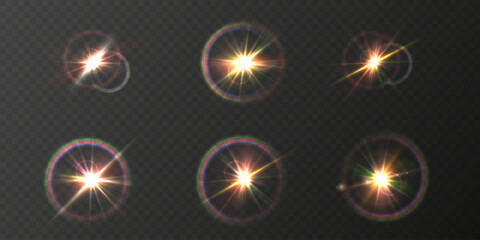 Wall Mural - star-sun light with glowing rays and radiant flashes. a high-quality vector illustration featuring b