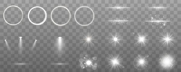 Wall Mural - yellow glowing light explodes on a transparent background. sparkling magical dust particles. bright 