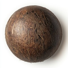 Poster - Natural Brown Sphere with Textured Surface, Organic and Earthy Feel, Perfect for Craft, Design, or Artistic Backgrounds and Creative Projects