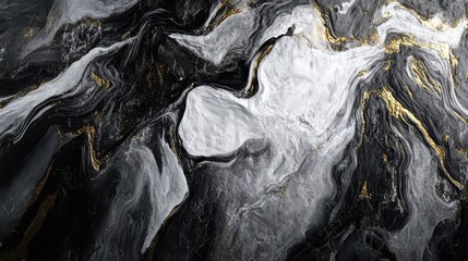 Poster - Contemporary Art Texture Banner. Modern Painting. Generative AI.