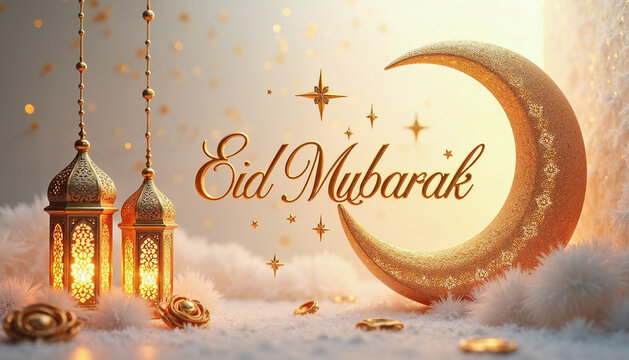 eid mubarak greeting card 2025