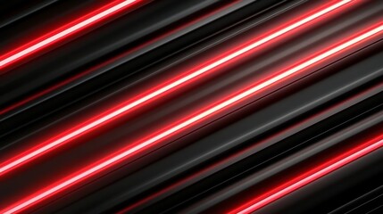Wall Mural - a black carbon fiber texture intersected by neon orange and pink lines forms the basis of a dark gam