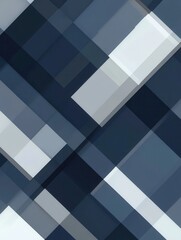 Poster - Structured geometric background featuring navy blue, gray, and white elements highlighting stability and modernity in design