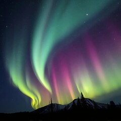 northern lights in the sky