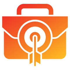 Poster - Job Target Glyph Gradient Icon