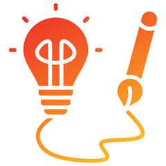 Poster - Creativity Glyph Gradient Icon