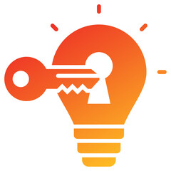 Poster - Problem Solving Glyph Gradient Icon