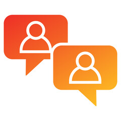 Poster - Feedback Glyph Gradient Icon