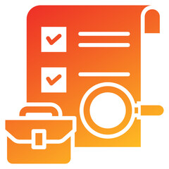 Poster - Job Glyph Gradient Icon