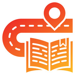 Poster - Learning Journey Glyph Gradient Icon