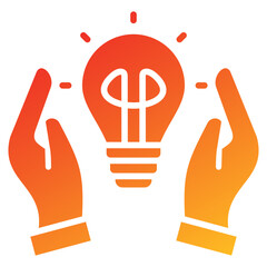 Poster - Idea Glyph Gradient Icon