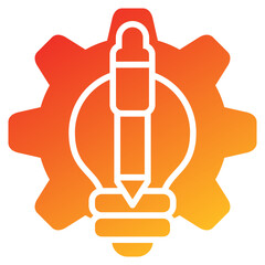 Poster - Learning And Development Glyph Gradient Icon