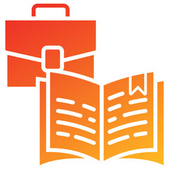 Poster - Learning And Development Glyph Gradient Icon