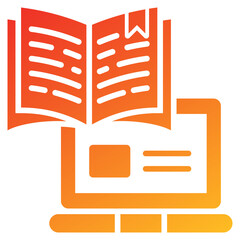 Aufkleber - Adaptive Learning Glyph Gradient Icon