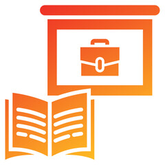 Poster - Training Glyph Gradient Icon