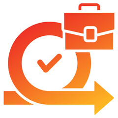 Poster - Agile Glyph Gradient Icon