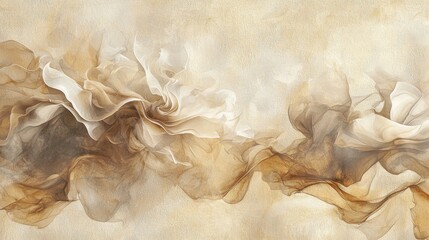 Poster - This artwork features a blend of soft, swirling colors resembling flowers, evoking a sense of calm and tranquility. Perfect for enhancing interior spaces