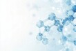 © Anat art - Abstract molecular structures in light blue and white illustrating scientific concepts in a sterile background for research applications