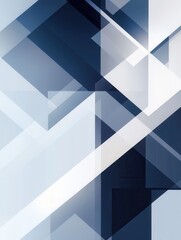 Poster - Structured geometric background in navy blue, gray, and white symbolizing governance and stability for modern design applications