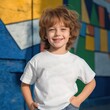 © Majed - Kindergarten School T-Shirt Branding Mockup with Custom Text, Perfect for Design Presentation