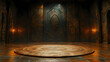 © budi - Dark, ornate room with a circular platform