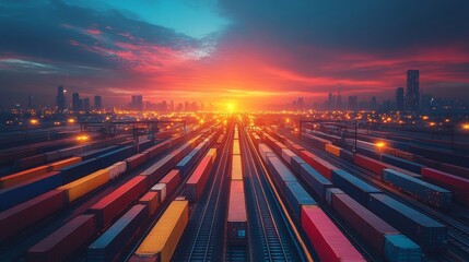 Poster - Role of Inter modal Connectivity in Streamlining Supply Chain Operations, Full HD, 32k Resolution 