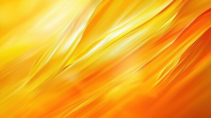 Poster - Flowing waves of orange and yellow create a warm and inviting atmosphere. The bright hues blend seamlessly, showcasing movement and energy. This design radiates positivity