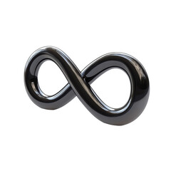 Poster - Stylish infinity sign isolated on a white background for design and artwork inspiration, infinity sign isolated on a White background 3D