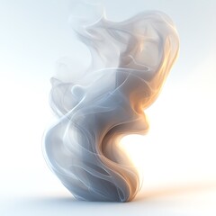 Wall Mural - Dynamic Black Smoke Swirl Effect high resolution hd design