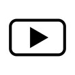 © andi - Play icon vector. Music video play button symbol design
