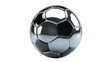 © Nanotrillion - Silver or chrome, metal soccer ball isolated on transparent background. Png illustration