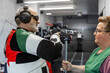 © ADDICTIVE STOCK - Blind athlete in professional shooting competition focus