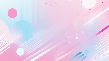 Poster - Vector flat pastel color background with a geometric pattern and dots for presentation, banner, or cover design
