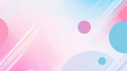 Poster - Vector flat pastel color background with a geometric pattern and dots for presentation, banner, or cover design